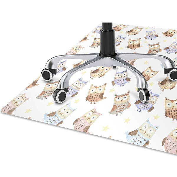Alfombra para silla de escritorio Búhos de cuento de hadas