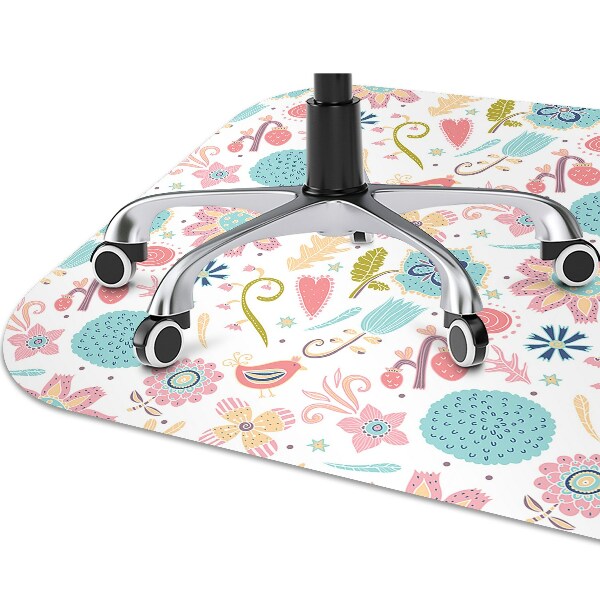 Alfombra para silla de escritorio Patrones coloridos
