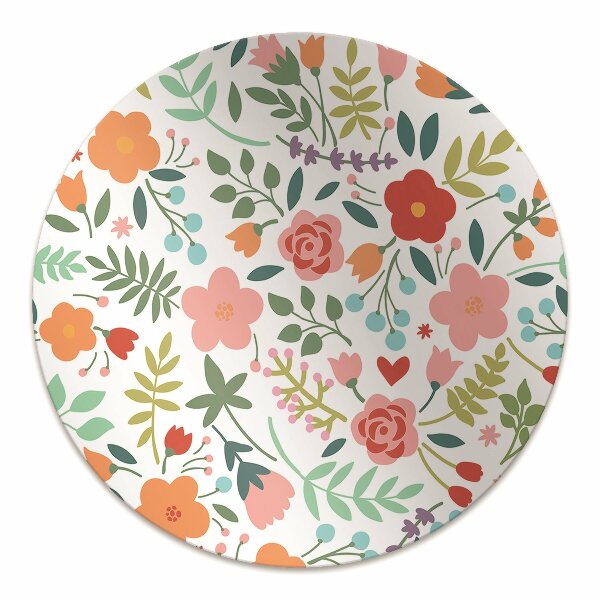 Alfombra para silla de escritorio Imagen con flores