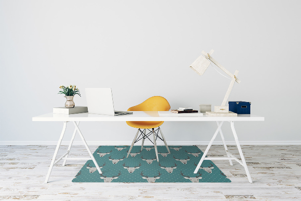 Alfombra para silla de escritorio Ciervo gris