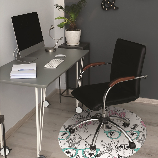 Alfombra para silla de escritorio Jirafa hipster