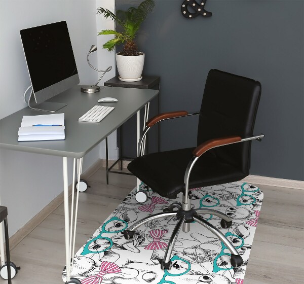 Alfombra para silla de escritorio Jirafa hipster