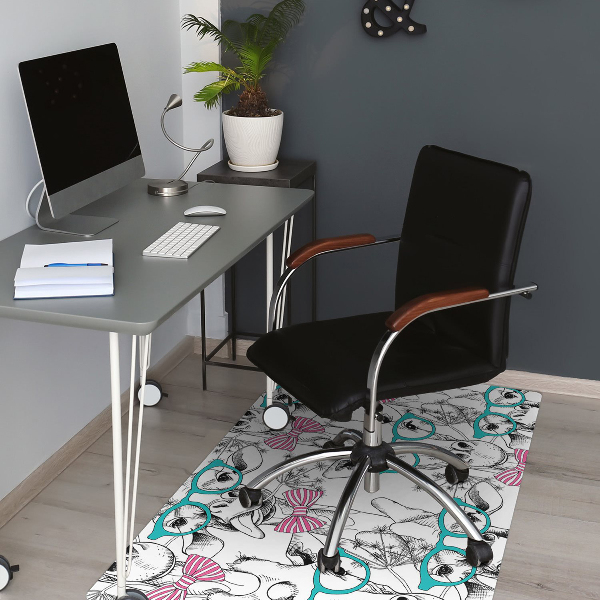 Alfombra para silla de escritorio Jirafa hipster