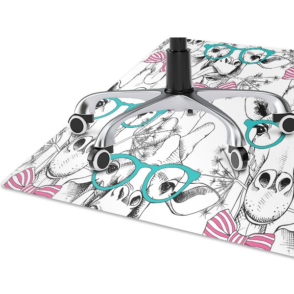 Alfombra para silla de escritorio Jirafa hipster