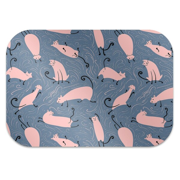 Alfombrilla para silla de escritorio Gatos de dibujos animados