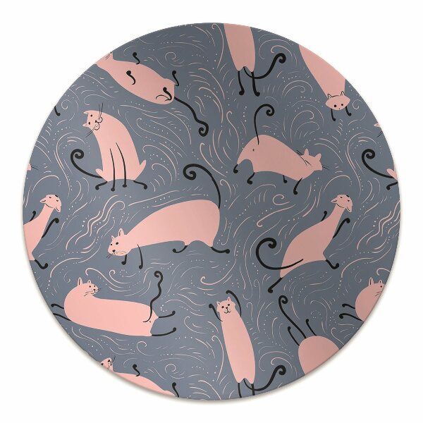 Alfombrilla para silla de escritorio Gatos de dibujos animados
