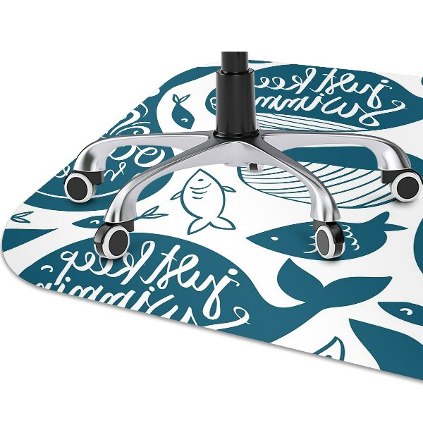 Alfombrilla para silla de escritorio Ballenas