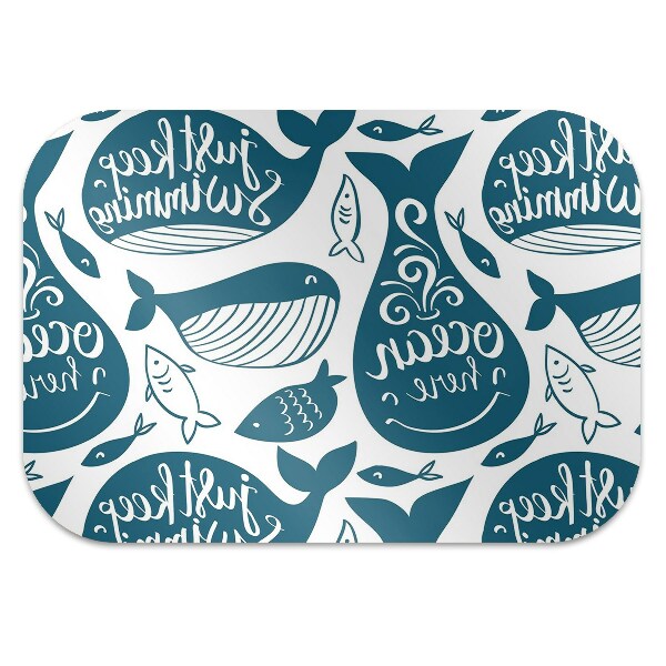 Alfombrilla para silla de escritorio Ballenas