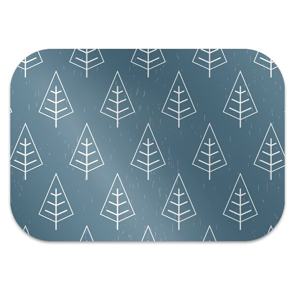 Alfombra silla ordenador Bosque azul