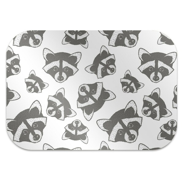 Alfombra silla ordenador Mapache