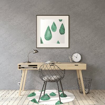 Alfombra silla escritorio Gotas de lluvia