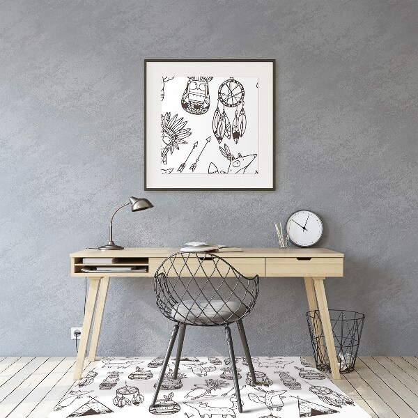 Alfombra para silla de escritorio Dibujos animados
