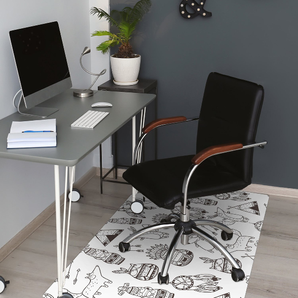 Alfombra para silla de escritorio Dibujos animados