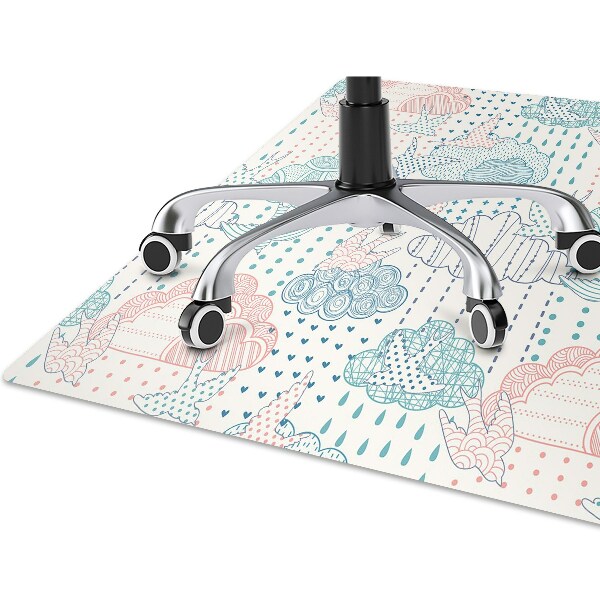 Alfombra para silla de oficina Nubes y puntos