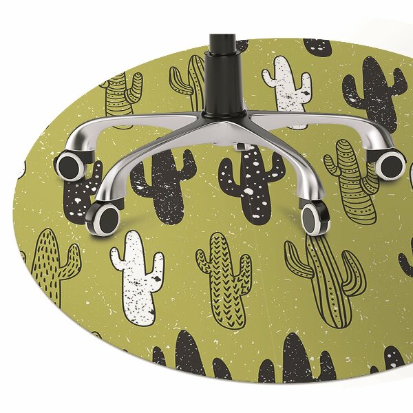 Alfombra silla ordenador Cactus