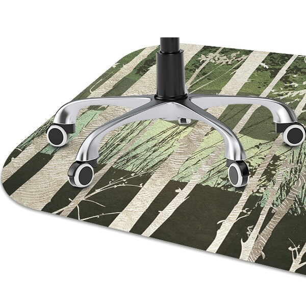 Alfombra para silla de escritorio Árboles