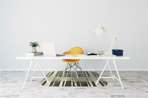 Alfombra para silla de escritorio Árboles