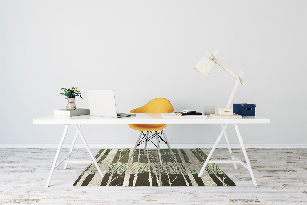 Alfombra para silla de escritorio Árboles