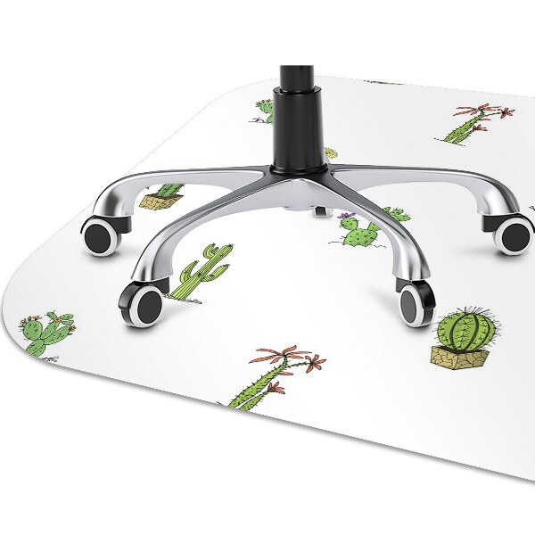 Alfombra para silla de escritorio Cactus