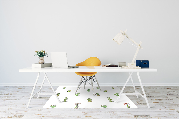Alfombra para silla de escritorio Cactus