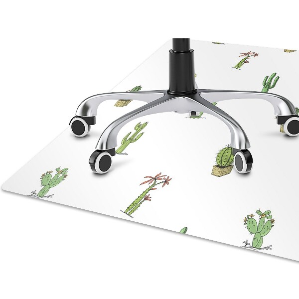 Alfombra para silla de escritorio Cactus