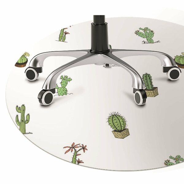 Alfombra para silla de escritorio Cactus