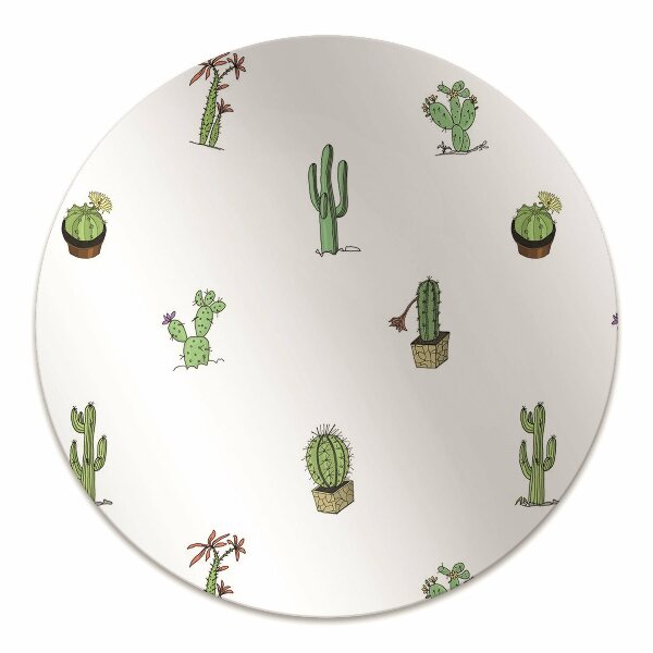 Alfombra para silla de escritorio Cactus