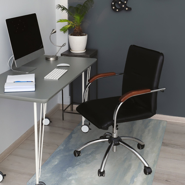 Alfombra para silla de escritorio Nubes azules