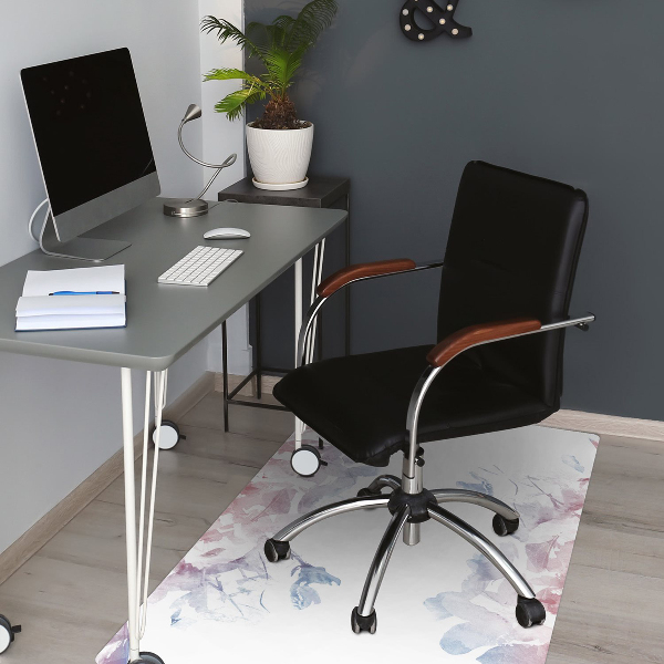 Alfombra para silla de escritorio Rosas pastel