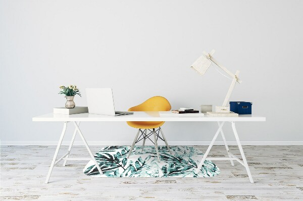 Alfombra para silla de escritorio Palma tropical