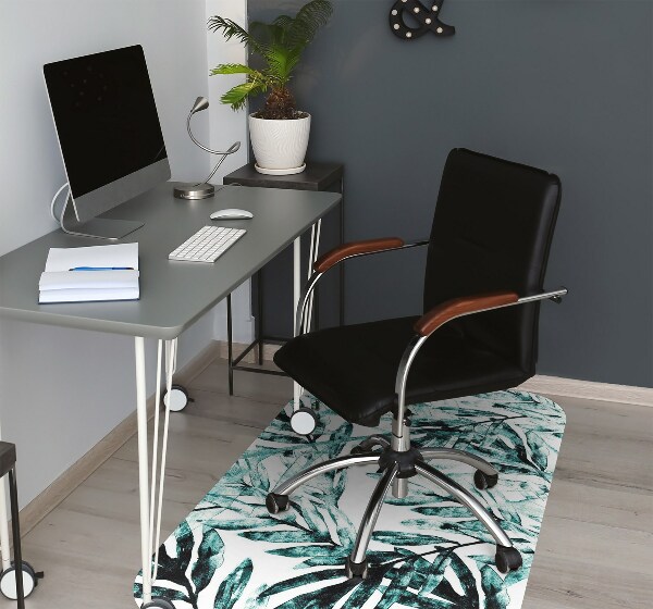 Alfombra para silla de escritorio Palma tropical