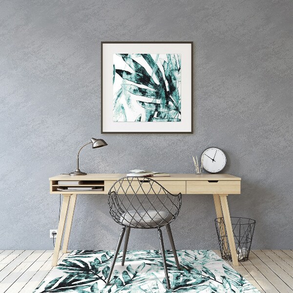 Alfombra para silla de escritorio Palma tropical
