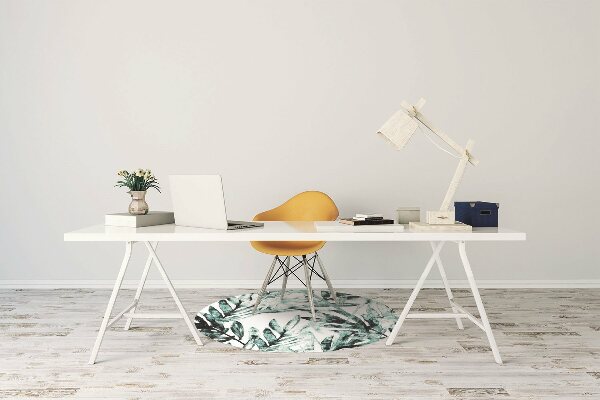 Alfombra para silla de escritorio Palma tropical