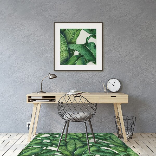 Alfombra para silla de escritorio Hojas botánicas