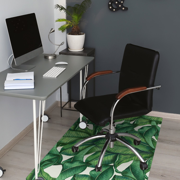 Alfombra para silla de escritorio Hojas botánicas