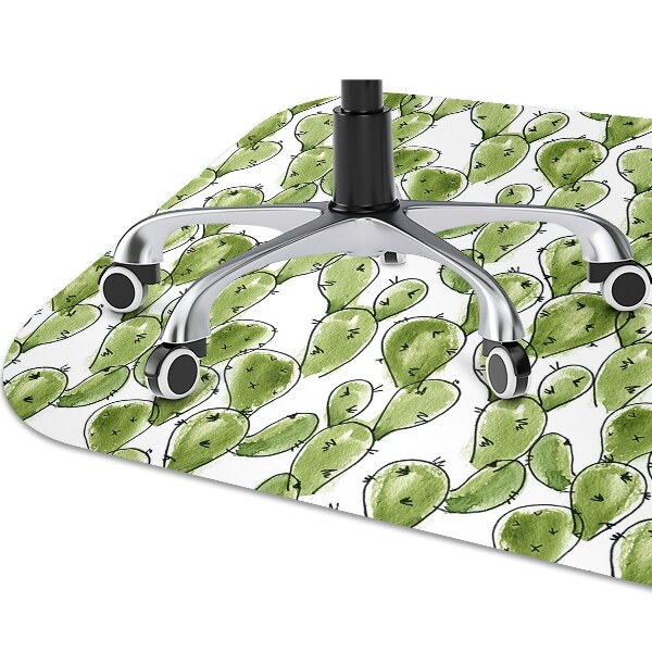 Alfombrilla para silla de escritorio Boho cactus