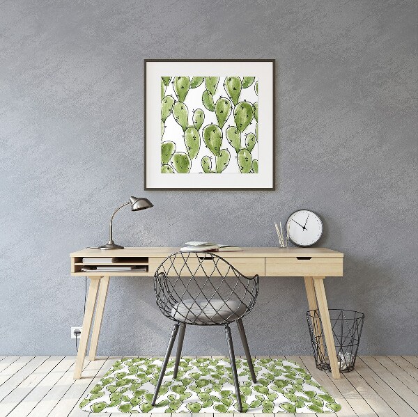 Alfombrilla para silla de escritorio Boho cactus