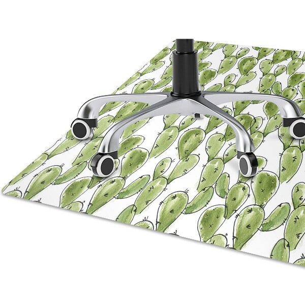 Alfombrilla para silla de escritorio Boho cactus