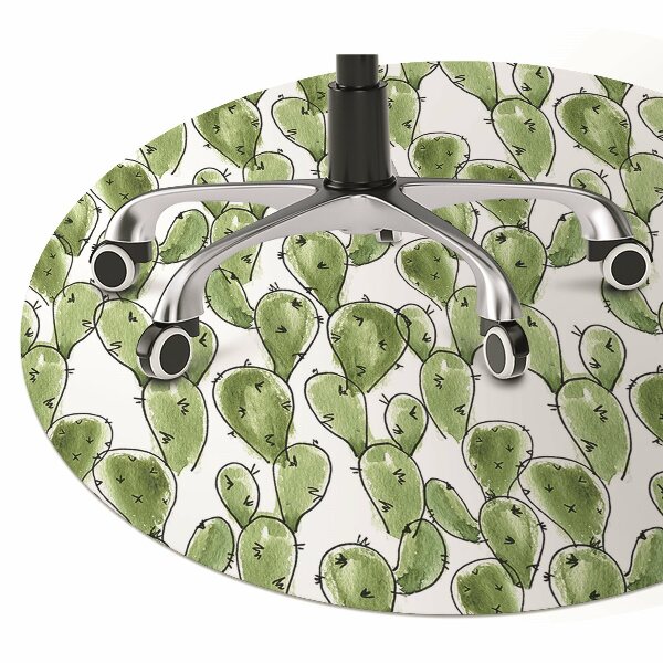 Alfombrilla para silla de escritorio Boho cactus