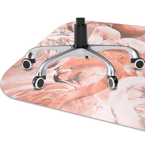 Alfombrilla para silla de escritorio Flamencos