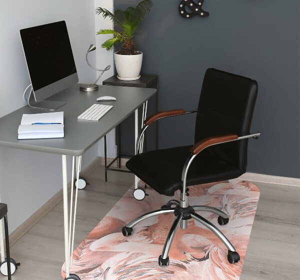 Alfombrilla para silla de escritorio Flamencos