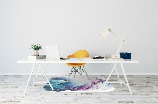 Alfombra silla ordenador Manchas de pintura