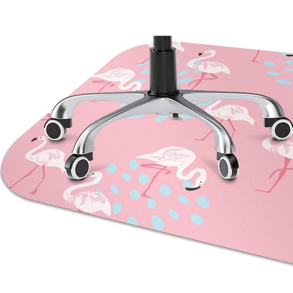 Alfombra para silla de escritorio Flamencos