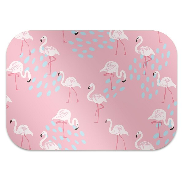 Alfombra para silla de escritorio Flamencos