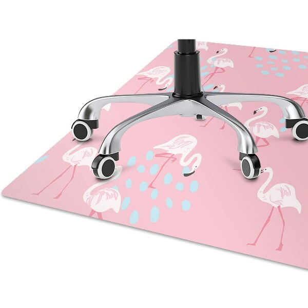 Alfombra para silla de escritorio Flamencos