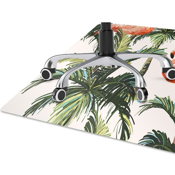 Alfombra para silla de escritorio Flamencos