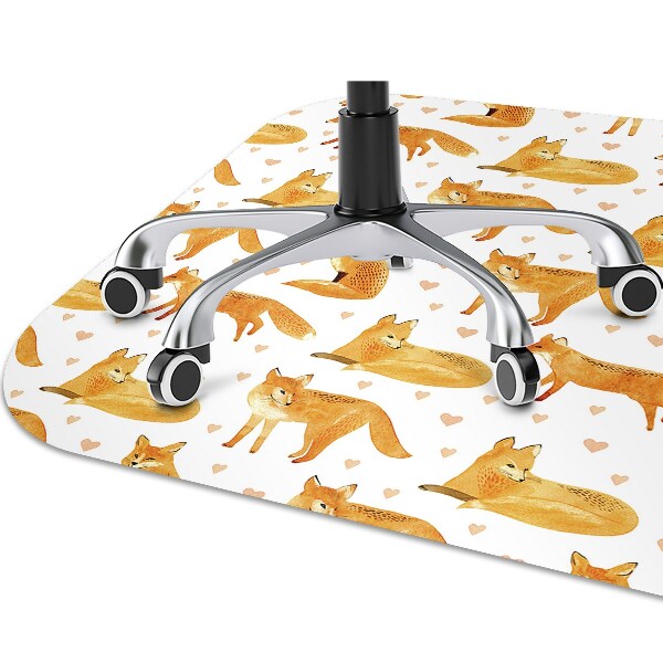 Alfombra para silla de escritorio Zorros