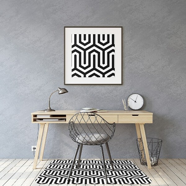 Alfombra para silla de escritorio Patrón geométrico