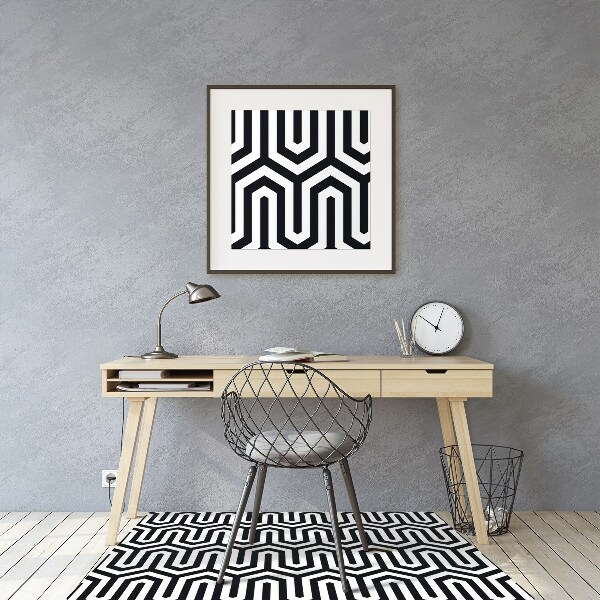 Alfombra para silla de escritorio Patrón geométrico