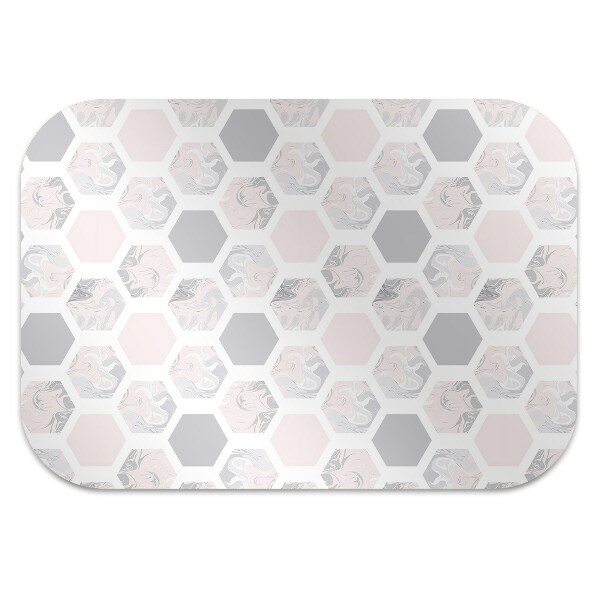 Alfombra para silla de escritorio Hexágonos